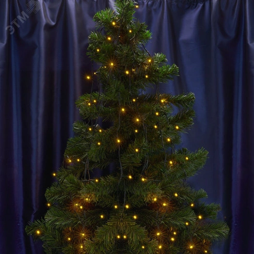 Гирлянда линейная LED желтый 20м с контроллером