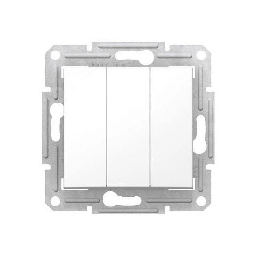 SEDNA ВЫКЛЮЧАТЕЛЬ 3-х клавишный 10AX, 230В, БЕЛЫЙ