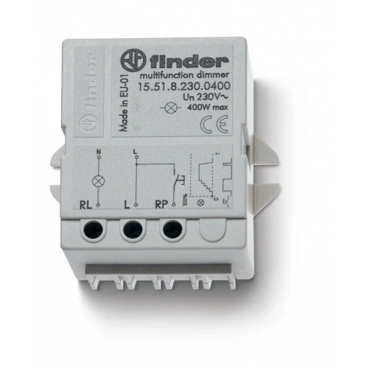 Диммер электронный 400Вт плавное диммирование питание 230В АC монтаж в коробке IP20