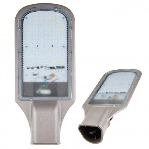 Светильник светодиодный уличный консольный. Дневной белый свет (6500K). Угол 110 градусов. ULV-R22H-120W/DW IP65 GREY TM Uniel.