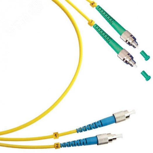 Шнур оптический duplex 15м FC/APC-FC/UPC 9/125 sm  LSZH FOP(d)-9-FC/APC-FC/UPC-15m