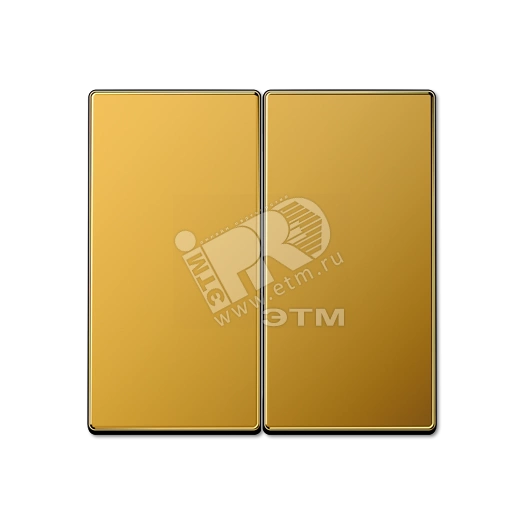 Клавиши для сдвоенных выключателей  золото
