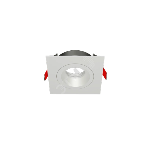 Рамка для модульного светильника FLEX 50 09 квадратная встраиваемая 110х110х45мм RAL9010 поворотная ВАРТОН