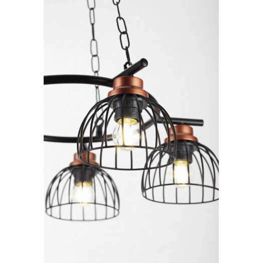 Люстра  Rivoli Agarola 1018-206 5 х Е27 40 Вт лофт - кантри