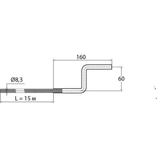 Трос сантехнический D8.3 мм 15 м