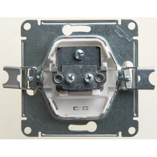 GLOSSA Розетка телевизионная TV проходная 4DB перламутр в рамку