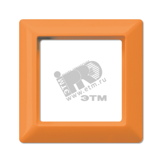 Рамка 1-я для горизонтальной/вертикальной установки  Серия- AS550  Материал- термопласт  Цвет- оранжевый