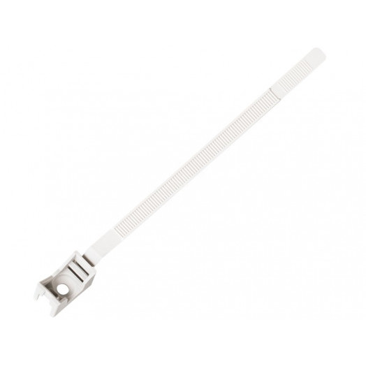 Ремешок-опора для труб и кабеля PRNT 16-32 белый, с шурупом и дюбелем (200шт)