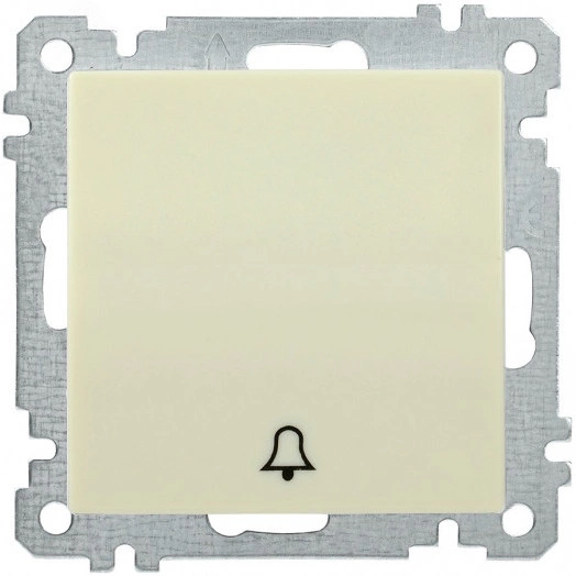 ВС10-1-4-Б Выключатель одноклавишный кнопочный 10А BOLERO кремовый IEK