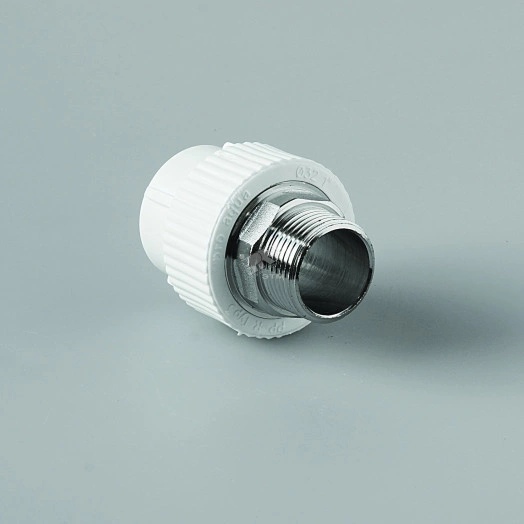 Переход 90 х 3' НР под ключ полипропиленовый PPR белый