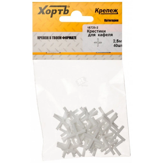 Крестик для кафеля 2.5мм (40шт)