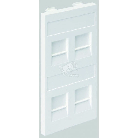 Connect Адаптер на 4 RJ45 CJ545U(FM) CJ546U(FM) шторки CIMA-модуль 52x108мм SC графит