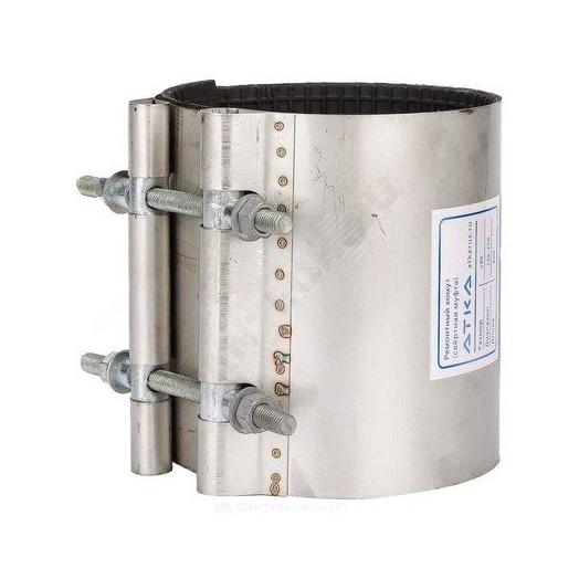 Хомут ремонтный односторонний нержавеющая сталь Ду 65 L=200 мм