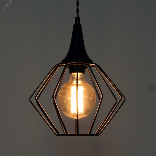 Светильник Форма 211 черн.муар (Плафон Ромб) НСБ 01-60-142 Е27 ИУ