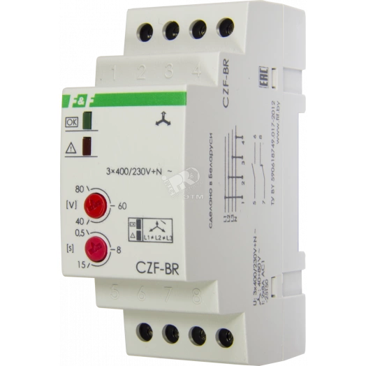 Реле контроля фаз CZF-BR
