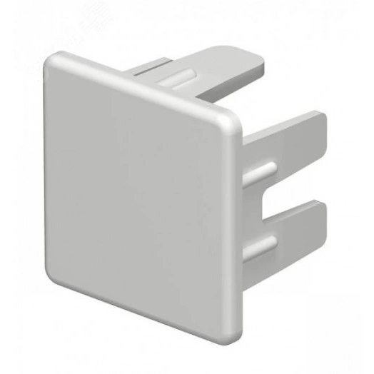 Заглушка кабельного канала торцевая WDK 25x25 мм (ПВХ, светло-серый)