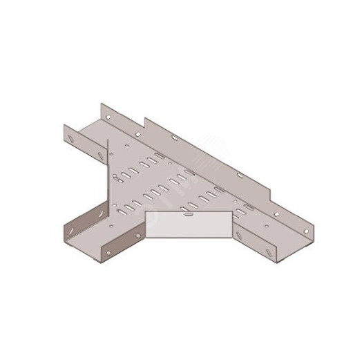 Лоток тройниковый замковый глухой ОТЗГ 100х100 УТ1,5, горячее цинкование(толщина покрытия 40 -120 мкм) S1,5