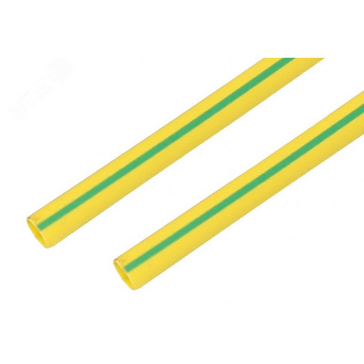 Термоусаживаемая трубка 50,0 25,0 мм, желто-зеленая, упаковка 10 шт. по 1 м