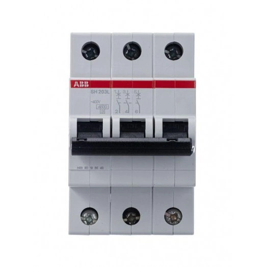 Выключатель автоматический модульный 3п C 63А 4.5кА SH203L C63 ABB 2CDS243001R0634