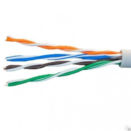 Кабель витая пара U/UTP кат.5e 4х2х24AWG solid CCA PVC сер. 305м (м) Net.on 01-0302