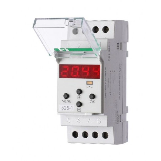 Реле времени астрономическое PCZ-525-1 16А 230В 1п IP20 1 канал коррекция времени включ./выключ. ночной перерыв установка независим. программ работы по дням недели монтаж на DIN-рейке F&F EA02.002.011 Реле времени астрономическое PCZ-525-1 16А 230В 1п IP20 1 канал коррекция времени включ./выключ. ночной перерыв установка независим. программ работы по дням недели монтаж на DIN-рейке F&F EA02.002.011