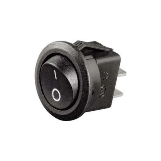 Выключатель клавишный 250В 6А (2с) ON-OFF круглый черн. (RWB-212; SC-214; MRS-102-8) Rexant 36-2550 Выключатель клавишный 250В 6А (2с) ON-OFF круглый черн. (RWB-212; SC-214; MRS-102-8) Rexant 36-2550