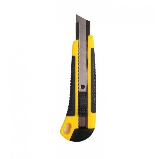 Нож с сегмент. лезвием 18мм ABS пласт. обрезинен. корпус REXANT 12-4901