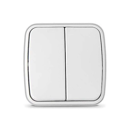 Выключатель 2-кл. ОП Электра 10А IP20 бел. Союз 0031