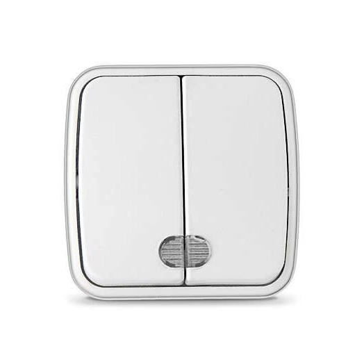 Выключатель 2-кл. ОП Электра 10А IP20 с подсветкой бел. Союз 0030