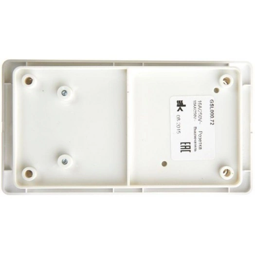 Блок комбинированный GLOSSA розетка + выкл. 2-кл. бел. SchE GSL000172