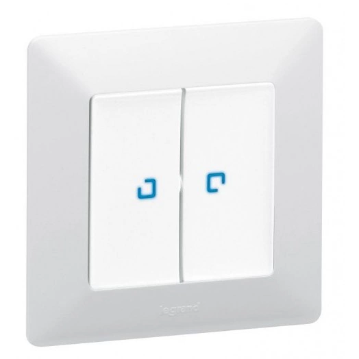 Механизм выключателя 2-кл. СП Valena In'matic 10А IP20 250В безвинт. зажимы сер. Leg 752005