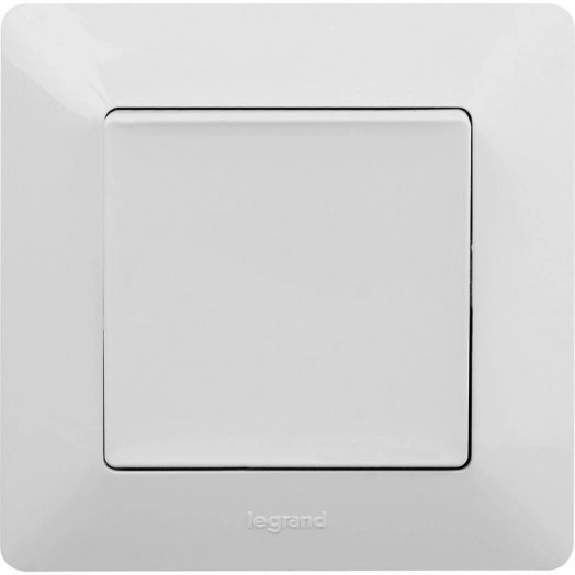 Механизм выключателя 1-кл. СП Valena Life 10А IP20 250В 10AX с лиц. панелью безвинт. зажимы бел. Leg 752401