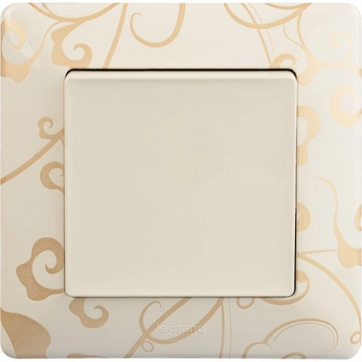 Механизм выключателя 1-кл. СП Valena Life 10А IP20 250В 10AX с лиц. панелью безвинт. зажимы сл. кость Leg 752501