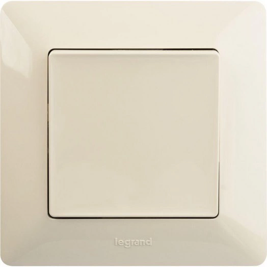 Механизм выключателя 1-кл. СП Valena Life 10А IP20 250В 10AX с лиц. панелью безвинт. зажимы сл. кость Leg 752501