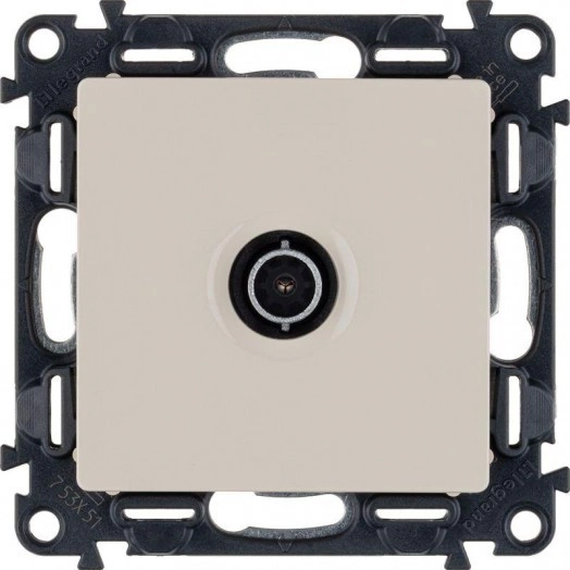 Механизм розетки TV с топологией "звезда" Valena Life 1 выход 0-2400МГц с лиц. панелью сл. кость Leg 753551