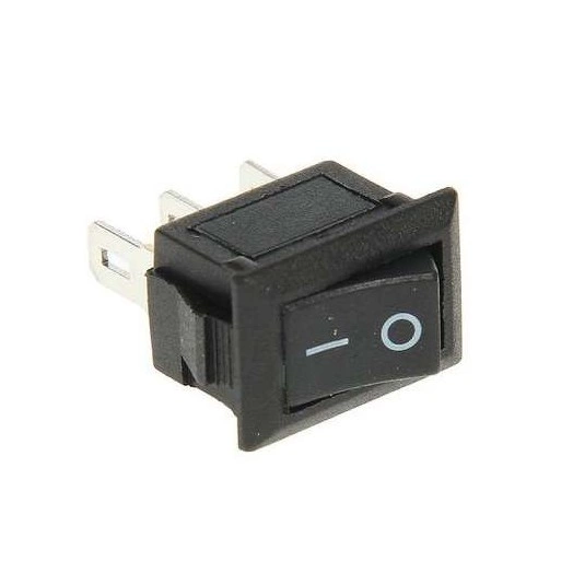 Выключатель клавишный 250В 3А (3с) ON-ON черн. Micro (RWB-102) Rexant 36-2030