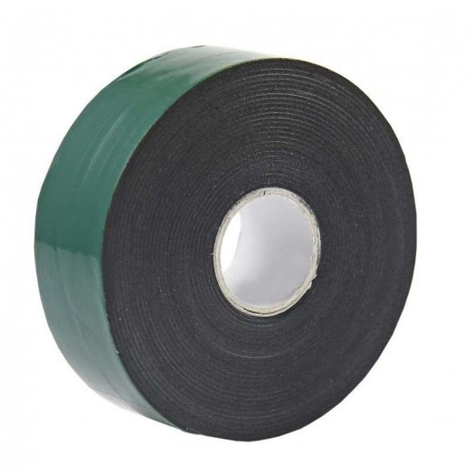 Скотч двухстор. 30ммх5м зел. на черной основе Rexant 09-6130