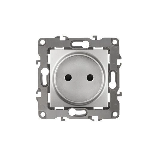 Механизм розетки 1-м СП Эра12 12-2105-03 16А IP20 16AX 250В 2P алюм. Эра Б0018256