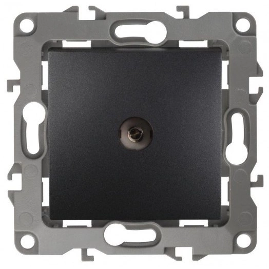 Розетка TV 1мод. 12-3101-05 антрацит ЭРА Б0014709