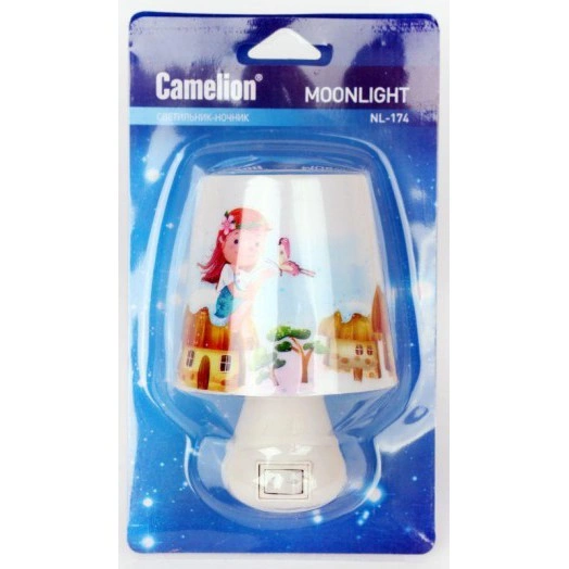 Светильник светодиодный NL-174 "Лампа" ночник с выкл. 220В Camelion 12530