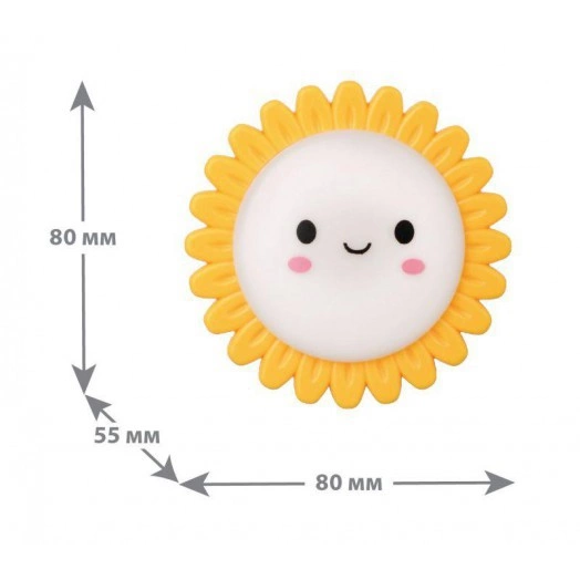 Светильник светодиодный NL-179 "Солнышко" ночник с выкл. 220В Camelion 12535