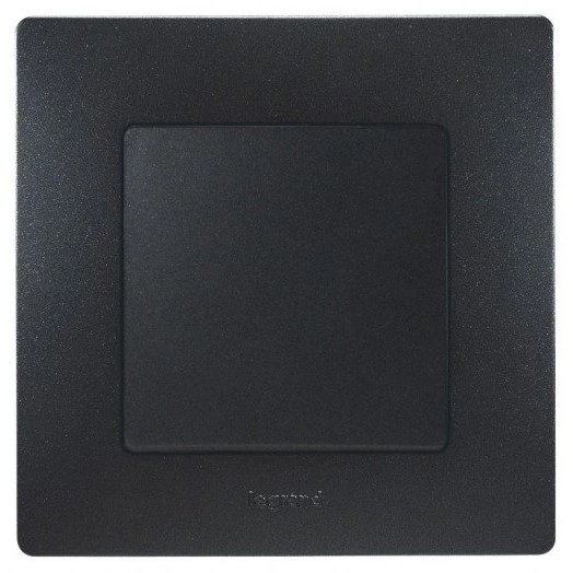 Механизм выключателя 1-кл. СП Etika 10А IP20 250В 10AX авт. зажимы антрацит Leg 672601