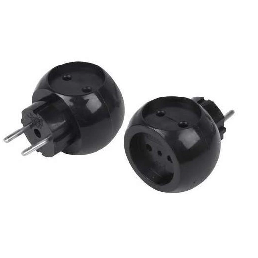 Тройник электрический "Шар" 220В 6А черн. REXANT 11-1063-1 Тройник электрический "Шар" 220В 6А черн. REXANT 11-1063-1