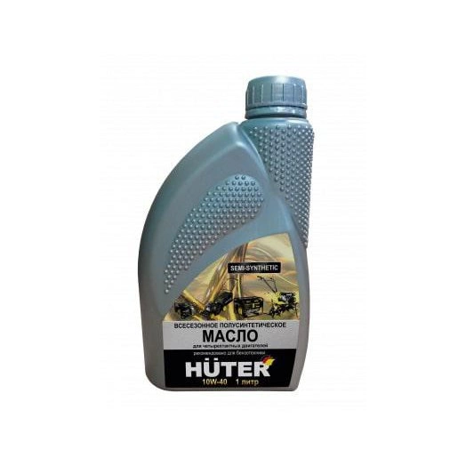 Масло моторное 10W-40 полусинтетическое для четырехтактных двигателей для техники Huter 1л Ресанта 73/8/1/1