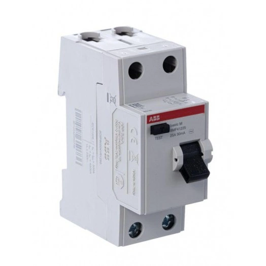 Выключатель диф. тока 2п 25А 30мА тип AC Basic M BMF41225 ABB 2CSF602041R1250