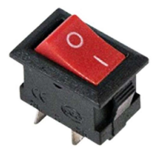 Выключатель клавишный 250В 3А (2с) ON-OFF Micro RWB-101 красн. Rexant 36-2011