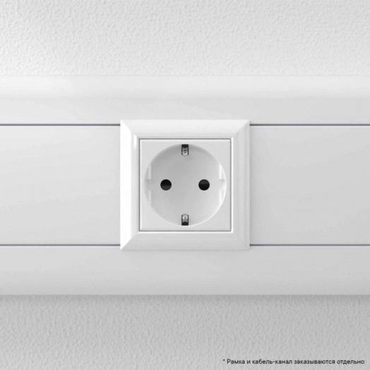 Розетка 1-м 2мод. Avanti "Белое облако" 16А IP20 2P+E защ. шторки бел. DKC 4400002