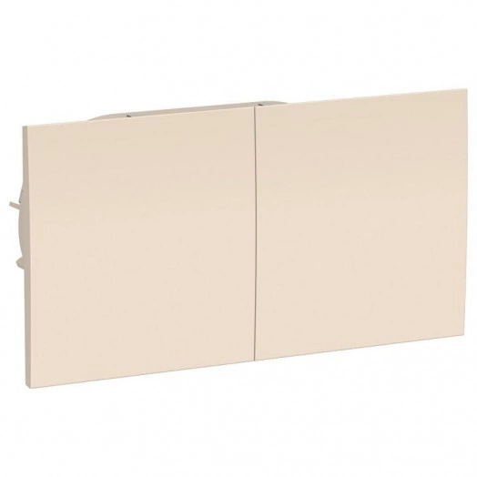 Розетка 2-м СП AtlasDesign 16А IP20 с заземл. защ. шторки со сдвижн. крышкой в сборе беж. SchE ATN000228