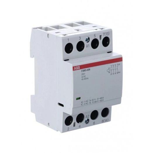 Контактор ESB63-40N-06 модульный (63А АС-1 4НО) катушка 230В AC/DC ABB 1SAE351111R0640