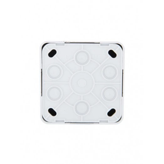 Розетка 1-м ОП Viola 16А IP20 без заземл. бел. LEZARD 751-0200-121